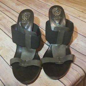 Vince Camuto Grey Wedged Sandals